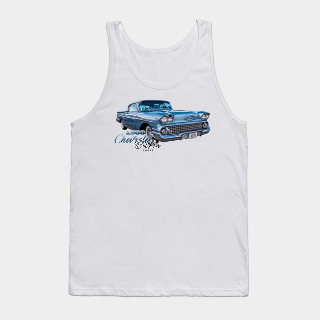 1958 Chevrolet Bel Air Impala Coupe Tank Top by Gestalt Imagery